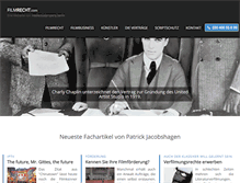 Tablet Screenshot of filmrecht.com